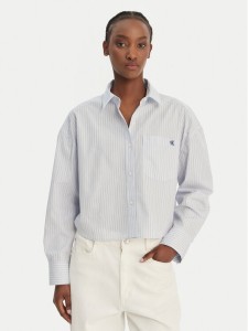 Calvin Klein Jeans Koszula LV047F105G Błękitny Relaxed Fit