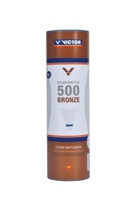 Lotki nylonowe do badmintona Victor 500 - białe