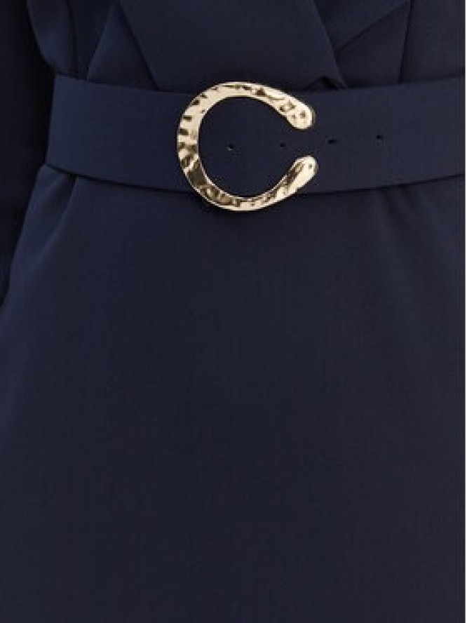 Rinascimento Sukienka koktajlowa CFC0126777003 Granatowy Slim Fit