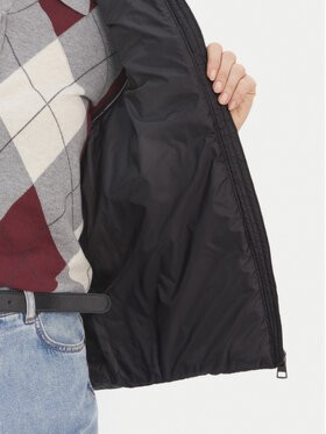 Tommy Hilfiger Bezrękawnik Global Stripe WW0WW42051 Czarny Regular Fit