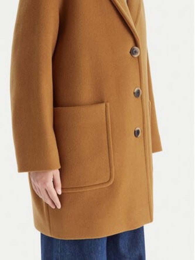 MAX&Co. Płaszcz wełniany 2526016023200 Brązowy Regular Fit