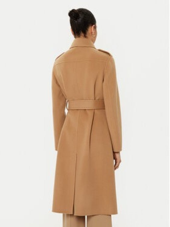 MAX&Co. Płaszcz wełniany 2516011031200 Brązowy Regular Fit