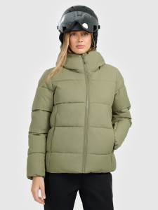 4F Kurtka narciarska membrana 5000 damska - khaki XL