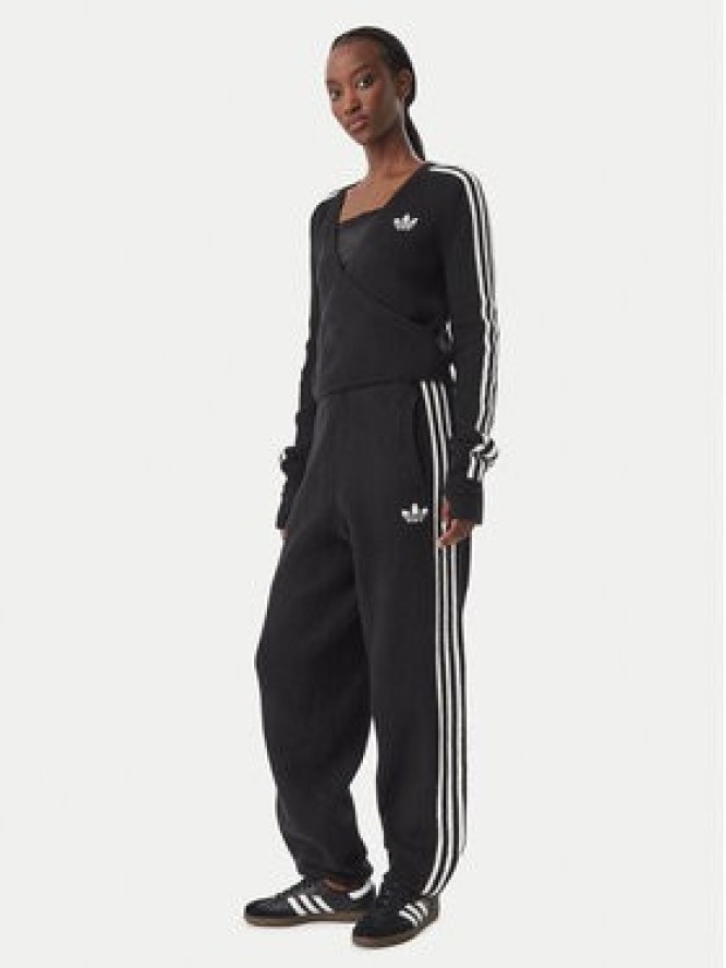adidas Spodnie dresowe Adiluna Season 2 X Jennie Knitted Loose Joggers LD8918 Czarny Relaxed Fit