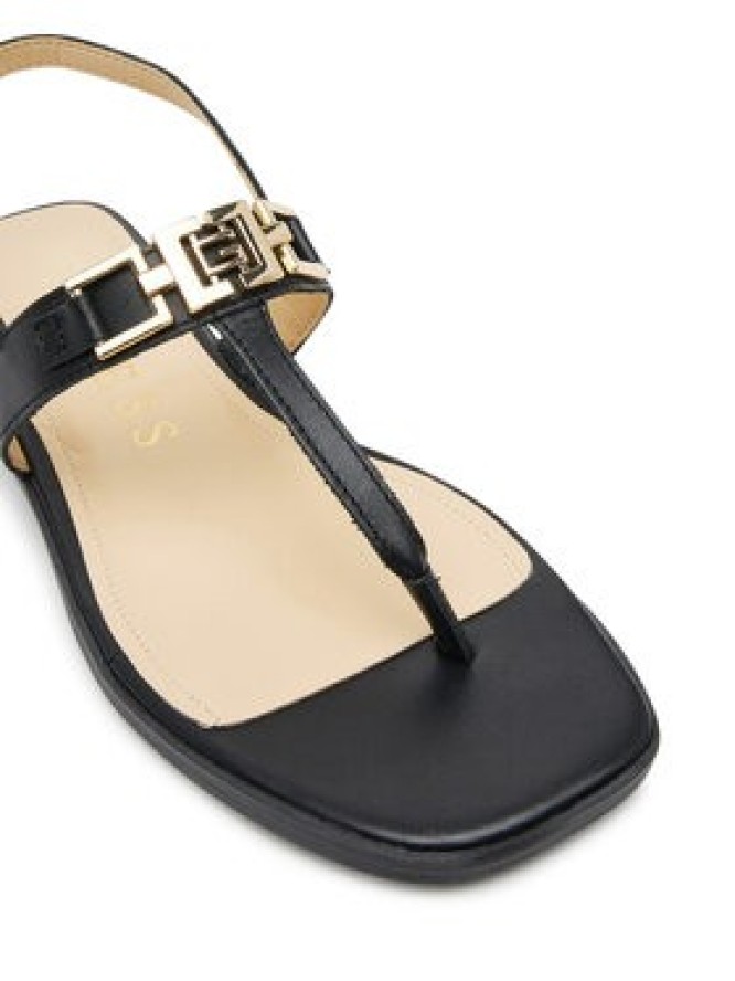 Guess Sandały FLJREL LEA21 Czarny