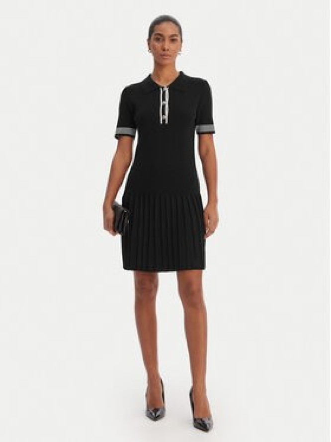 Morgan Sukienka dzianinowa 261-RMCAMI Czarny Slim Fit