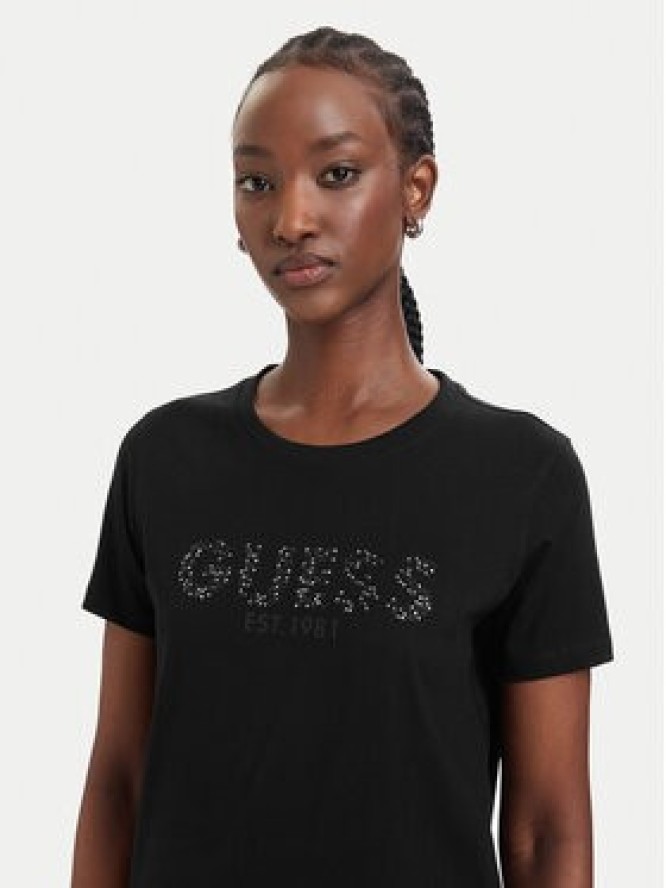 Guess T-Shirt W6GI15 K3035 Czarny Regular Fit