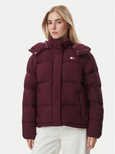 Tommy Jeans Kurtka puchowa Alaska DW0DW18610 Bordowy Regular Fit