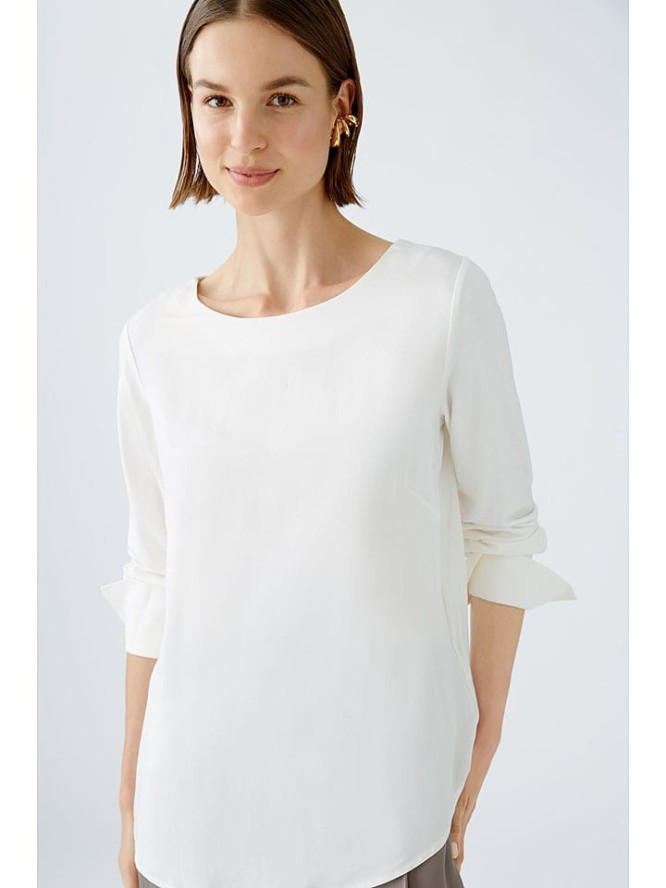 Oui Bluzka w kolorze białym rozmiar: 36