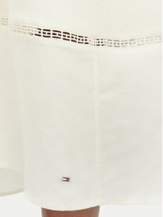 Tommy Hilfiger Sukienka letnia WW0WW51049 Biały Regular Fit