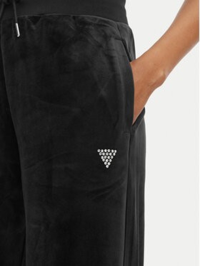 Guess Spodnie dresowe V3BB26 K0232 Czarny Regular Fit