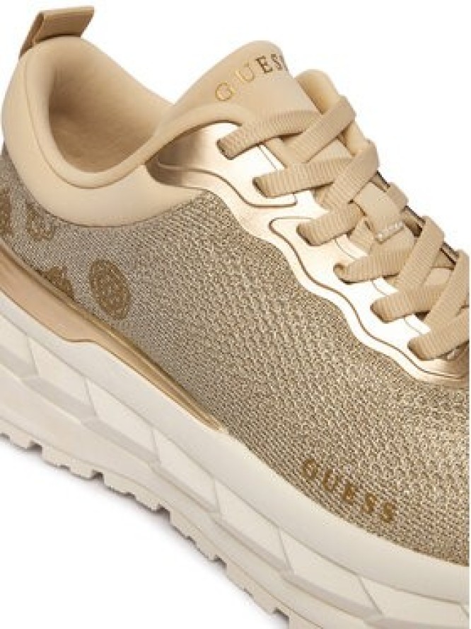 Guess Sneakersy FLPRN3 FAB12 Złoty