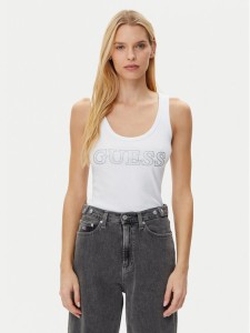 Guess Top W5GP29 KA0H1 Biały Regular Fit
