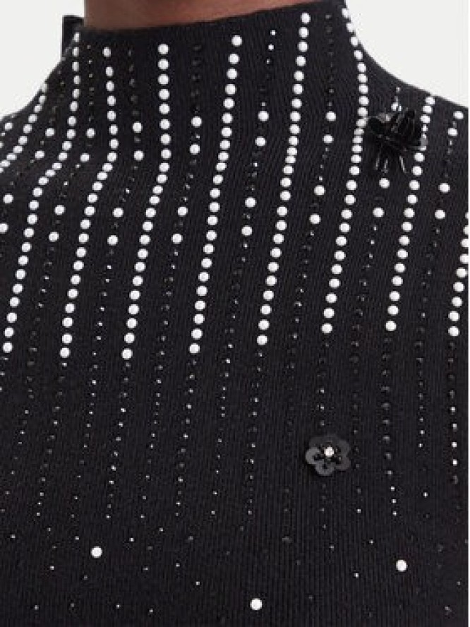 Fracomina Bluzka FR26WT4005K506R9 Czarny Slim Fit