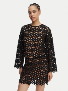 MICHAEL Michael Kors Bluzka MS651ZMKNE Czarny Regular Fit