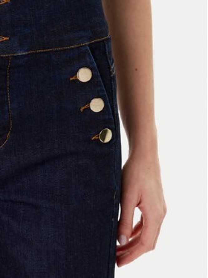 Rinascimento Jeansy CFC0126162003 Granatowy Wide Leg