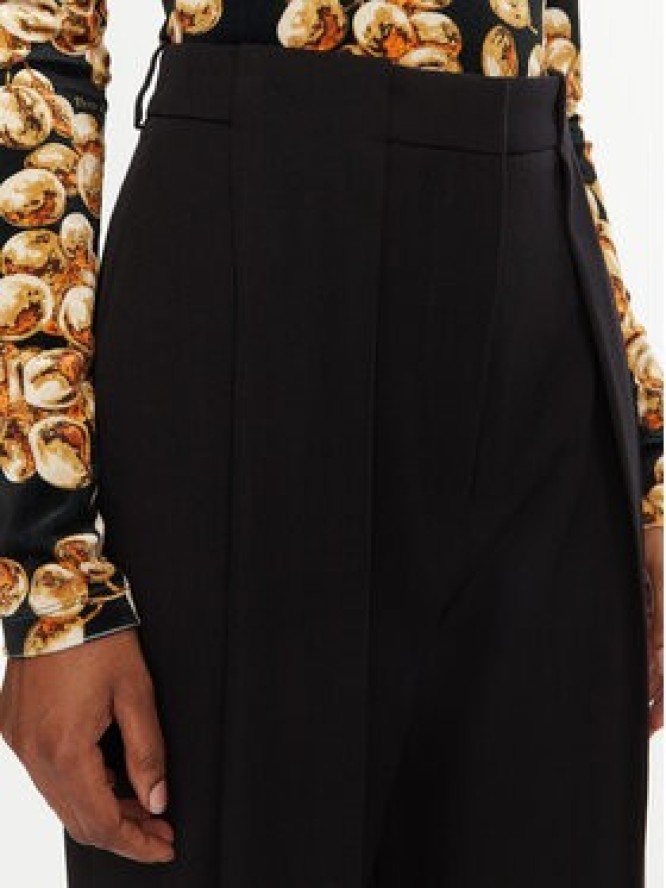 Balmain Spodnie materiałowe DF0PQ310WC09 Czarny Regular Fit