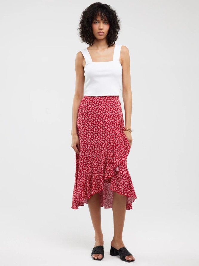 Top damski w prążek biały Serecona 101