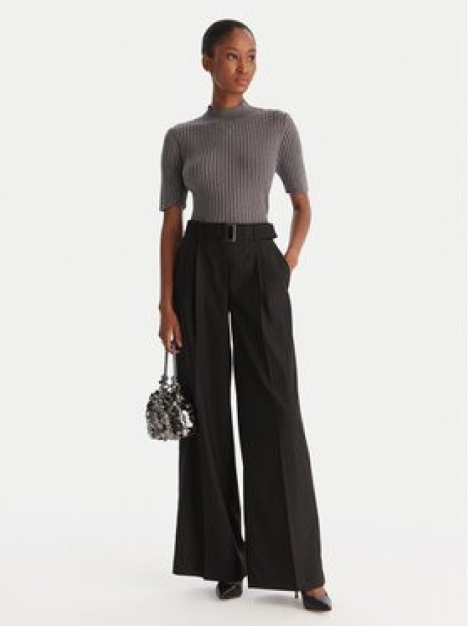 ACCESS FASHION Sweter 54-8046 Szary Slim Fit