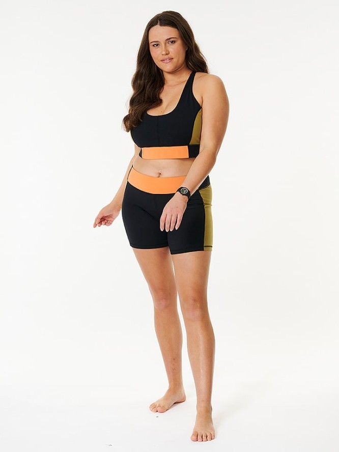 Rip Curl Top sportowy "RSS Valley" ze wzorem rozmiar: M
