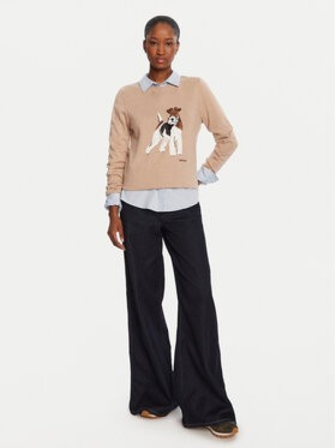 Barbour Sweter Fareham LKN1688BE12 Beżowy Regular Fit