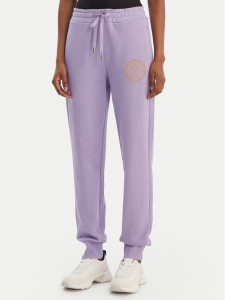 Versace Jeans Couture Spodnie dresowe 80HAAT02 CF01T Fioletowy Regular Fit