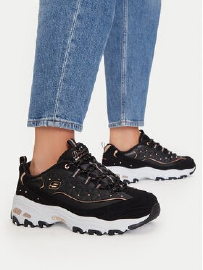 Skechers Sneakersy D'lites Glamour Feels 13087/BKRG Czarny
