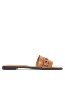 Tory Burch Klapki Romy Slide 183305 Brązowy