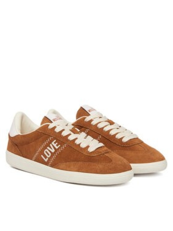 LOVE MOSCHINO Sneakersy JA15272G1PIG0210 Brązowy jasny