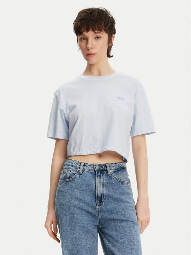 Tommy Jeans T-Shirt DW0DW20324 Błękitny Relaxed Fit
