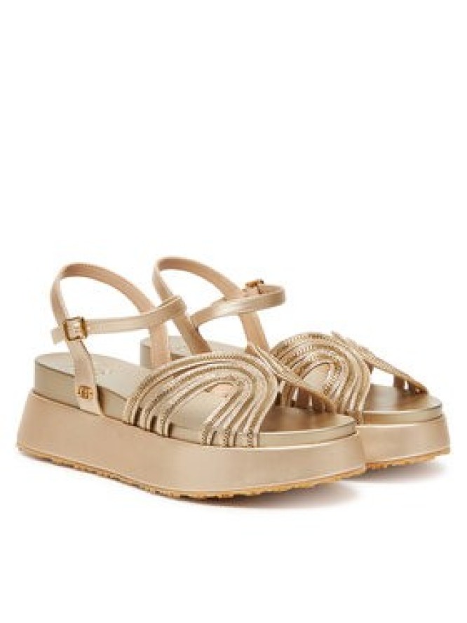 Liu Jo Sandały Frida 35 SA5103 EX029 Złoty
