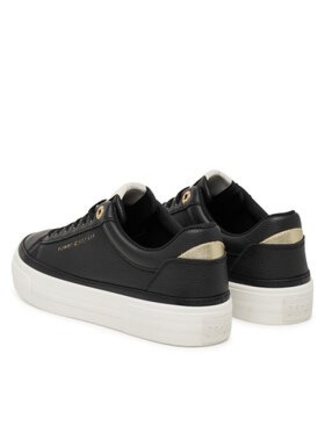 Tommy Hilfiger Sneakersy Th Foxing Platform Leather FW0FW09018 Czarny