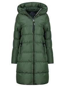 Geographical Norway Płaszcz zimowy "April" w kolorze ciemnozielonym rozmiar: XXL