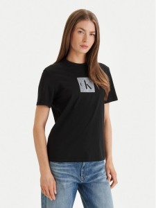 Calvin Klein Jeans T-Shirt LV047F819G Czarny Classic Fit