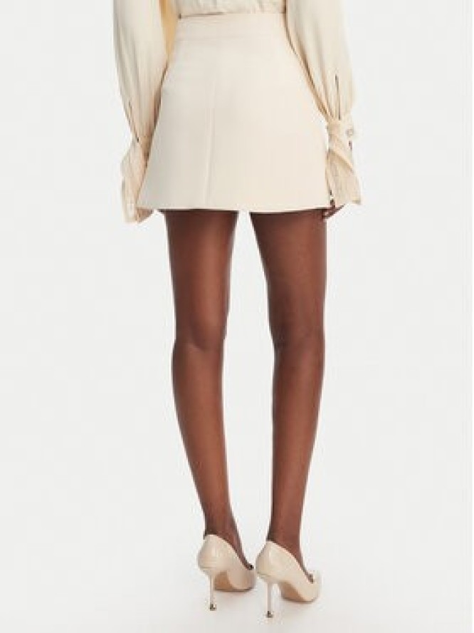 Elisabetta Franchi Spódnica mini GO-150-61E2-V200 Écru Regular Fit