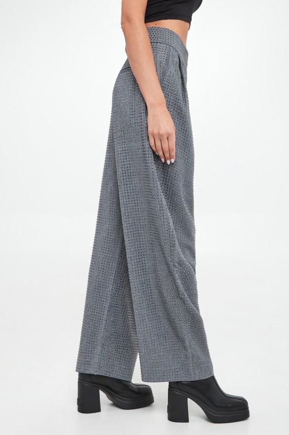 Spodnie damskie z kryształkami Patre PINKO