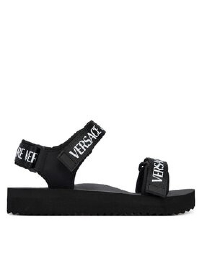 Versace Jeans Couture Sandały 80VA3SX4 ZS630 Czarny