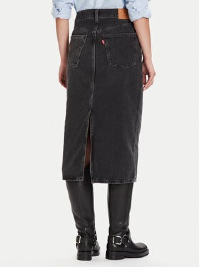 Levi's® Spódnica jeansowa 001VH-0004 Czarny Regular Fit