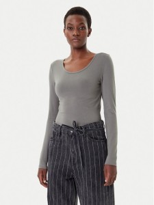ONLY Bluzka Live Love 15204712 Szary Stretch Fit