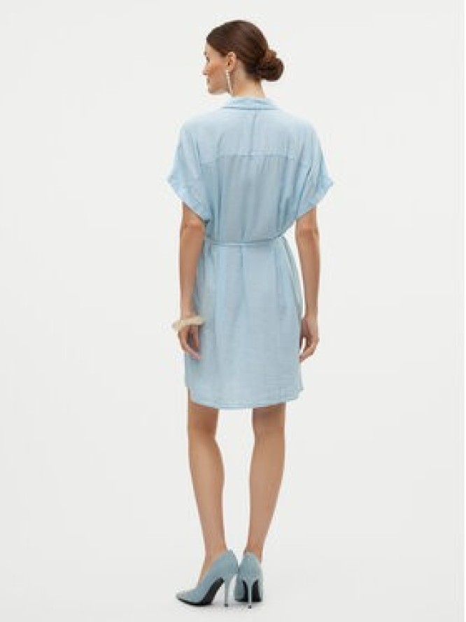 Vero Moda Sukienka letnia Linn 10323027 Błękitny Relaxed Fit