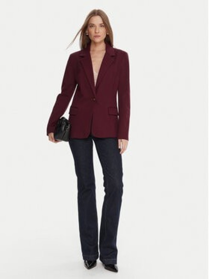 Guess Marynarka W5BN66 KCMU2 Bordowy Regular Fit