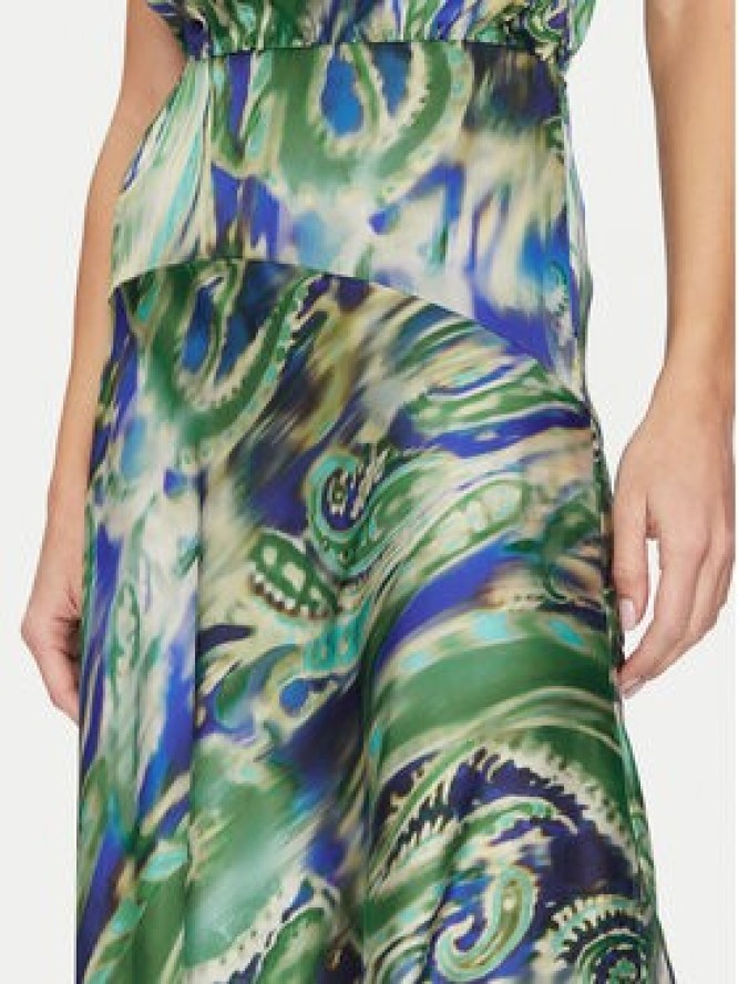 Simona Corsellini Sukienka koktajlowa P25CPAB03301 Zielony Regular Fit