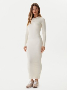 Guess Sukienka dzianinowa V5BK02 Z3JD2 Écru Slim Fit