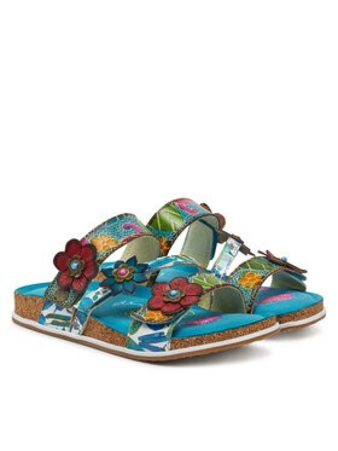 Laura Vita Klapki Brcyano 16 Niebieski