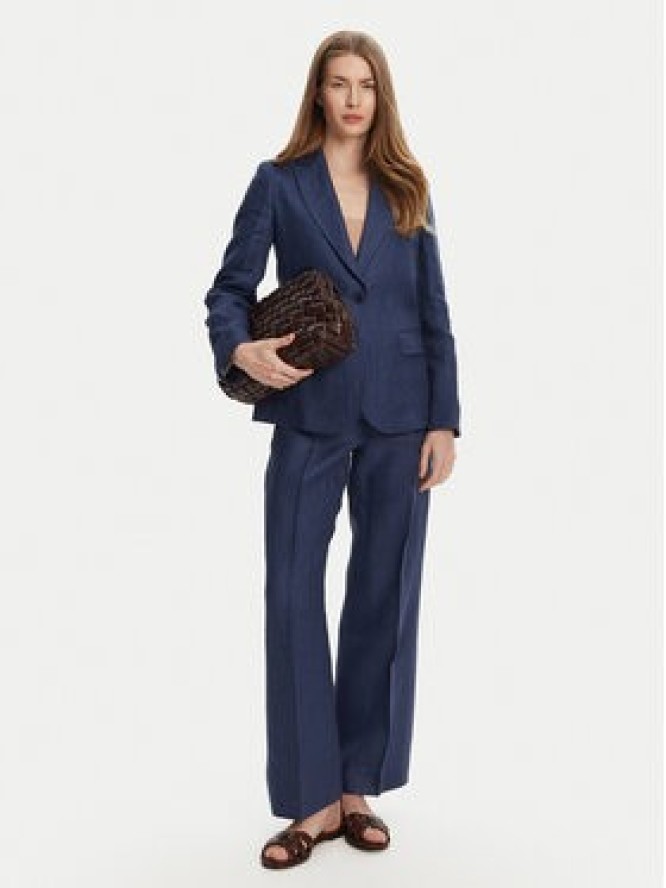Weekend Max Mara Spodnie materiałowe Malizia 2515131052 Granatowy Regular Fit