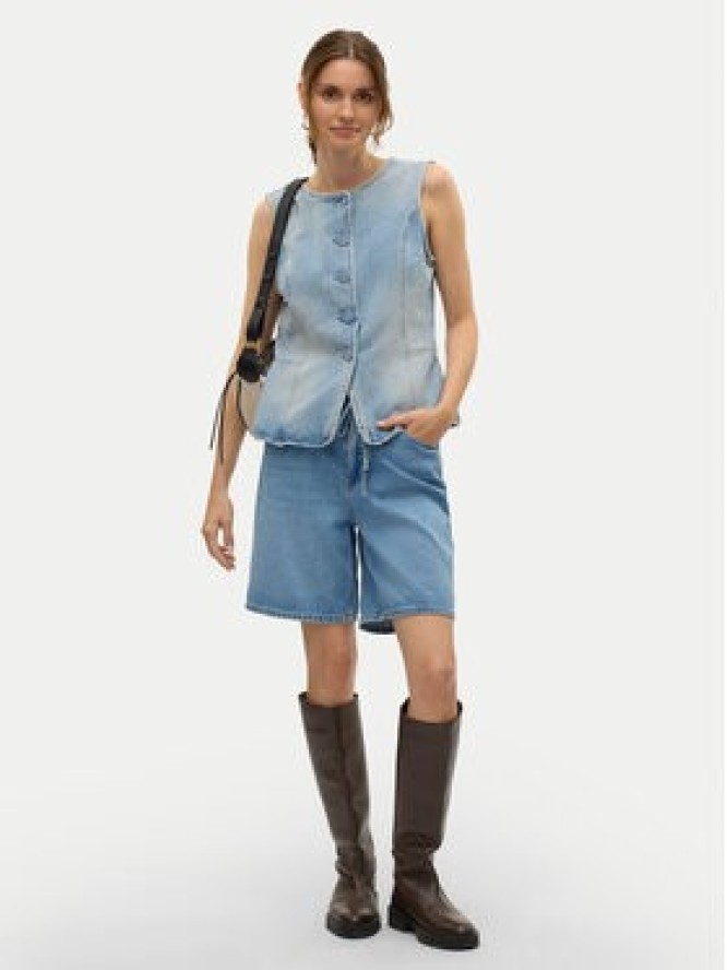 Vero Moda Szorty jeansowe Villa 10326196 Niebieski Loose Fit