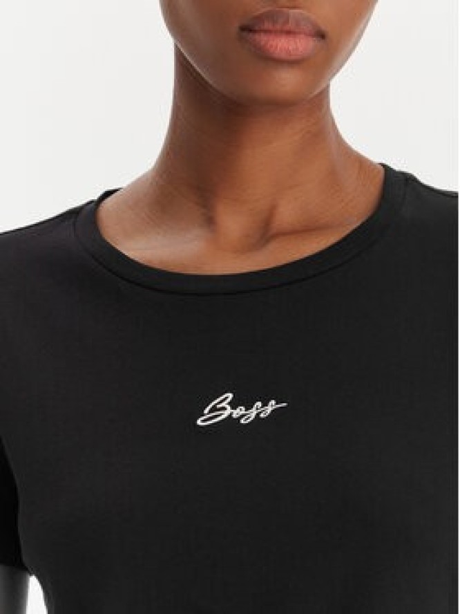 BOSS T-Shirt Elove 50554696 Czarny Slim Fit