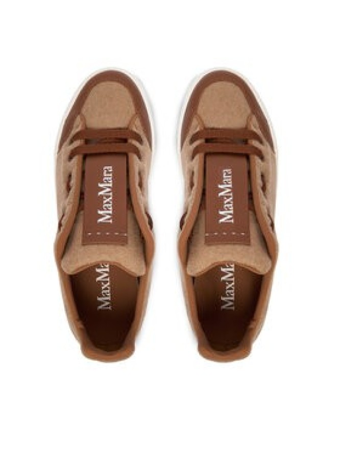 Max Mara Sneakersy Maxiwk 2524766012650 Brązowy