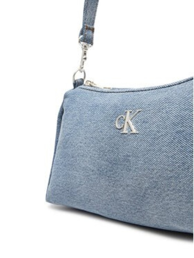 Calvin Klein Torebka Denim Layla Shoulder Bag Sm LV04F3222G Niebieski
