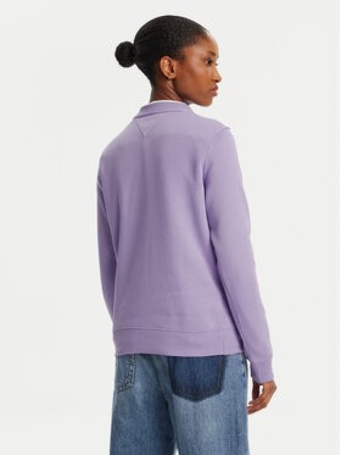 Tommy Jeans Bluza Flag DW0DW19959 Fioletowy Regular Fit